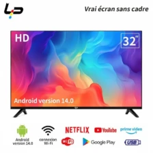 TV intelligente 32 pouces Android 14, 1+8G, neuve
