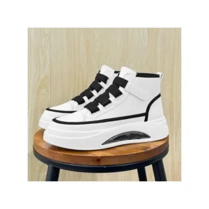 Chaussures hautes homme tendance noir et blanc