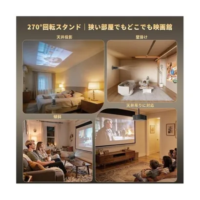 Vidéoprojecteur intelligent Wi-Fi et Bluetooth neuf