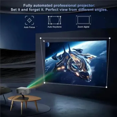 Vidéoprojecteur intelligent Wi-Fi et Bluetooth neuf