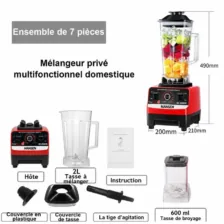 Super Blenders, Mixeurs avec 2 bocaux – 8500W- 2.0L 2 En1