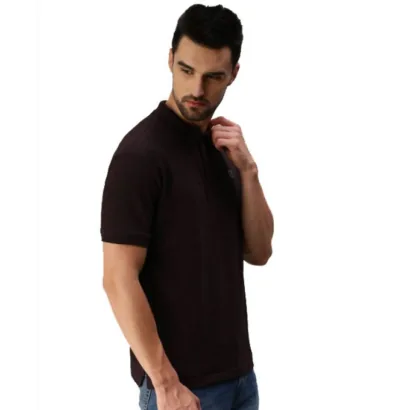 Polo en Coton pour Homme – Violet Foncé