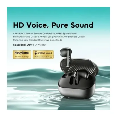 SpaceBuds Air+ Texture Métallique IPX4 Écouteurs Sans Fil Véritables